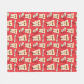 Een kerstverhaal | Beenlamppatroon Fleece Deken (Voorkant (Horizontaal))