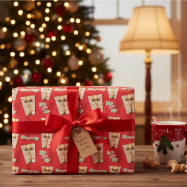 Een kerstverhaal | Beenlamppatroon Inpakpapier Vel