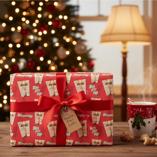 Een kerstverhaal | Beenlamppatroon Inpakpapier Vel