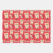 Een kerstverhaal | Beenlamppatroon Inpakpapier Vel (Voorkant 2)