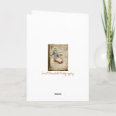 Een kerstverhaal feestdagen kaart (Achterkant)