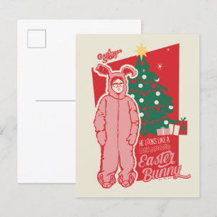 Een kerstverhaal   gestoorde paashaas briefkaart