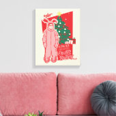 Een kerstverhaal | gestoorde paashaas canvas afdruk (Insitu (Woonkamer))