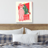 Een kerstverhaal | gestoorde paashaas canvas afdruk (Insitu (Slaapkamer))