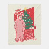 Een kerstverhaal | gestoorde paashaas fleece deken (Voorkant)