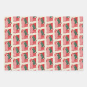 Een kerstverhaal | gestoorde paashaas inpakpapier vel (Voorkant 3)