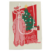 Een kerstverhaal | gestoorde paashaas medium cadeauzakje (Achterkant)