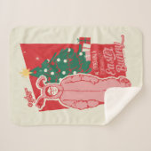 Een kerstverhaal | gestoorde paashaas sherpa deken (Voorkant (horizontaal))