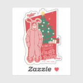 Een kerstverhaal | gestoorde paashaas sticker (Vel)