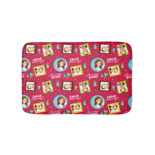 Een kerstverhaal | Gezinsfotopatroon Badmat (Voorkant)