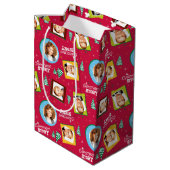 Een kerstverhaal | Gezinsfotopatroon Medium Cadeauzakje (Achterkant Gekanteld)
