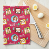 Een kerstverhaal | Gezinsfotopatroon Theedoek (Quarter Fold)