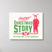 Een kerstverhaal | Hij ziet eruit als een roze nac Canvas Afdruk (Voorkant)