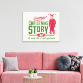 Een kerstverhaal | Hij ziet eruit als een roze nac Canvas Afdruk (Insitu (Woonkamer))