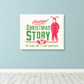 Een kerstverhaal | Hij ziet eruit als een roze nac Canvas Afdruk (Insitu (Houten vloer))