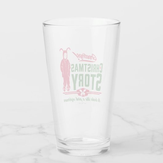 Een kerstverhaal | Hij ziet eruit als een roze nac Glas (Achterkant)