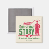 Een kerstverhaal | Hij ziet eruit als een roze nac Magneet (Voorkant / Achterkant)
