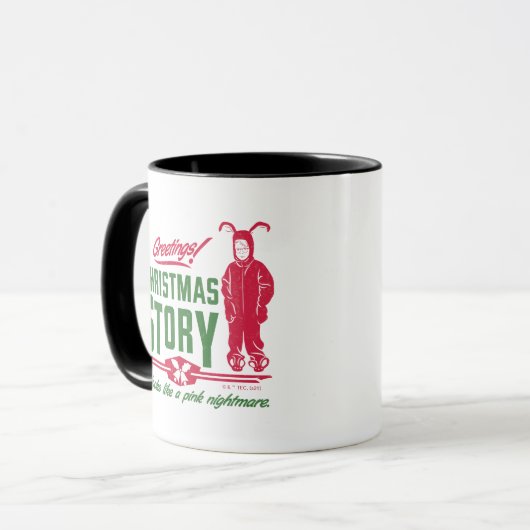 Een kerstverhaal | Hij ziet eruit als een roze nac Mok (Voorkant links)