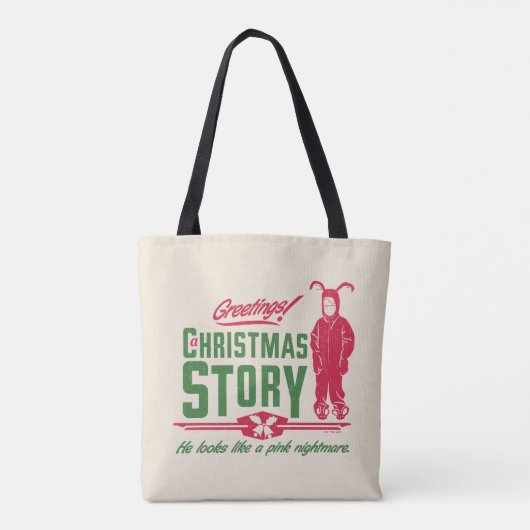 Een kerstverhaal | Hij ziet eruit als een roze nac Tote Bag (Achterkant)
