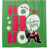 Een kerstverhaal | Ho Ho Ho Douchegordijn (Voorkant)