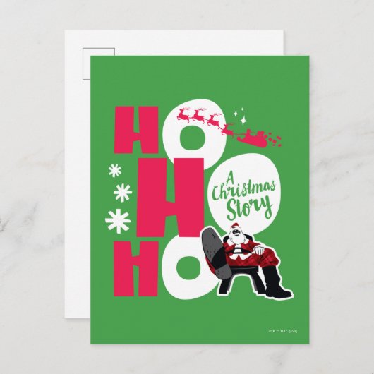 Een Kerstverhaal | Ho Ho Ho Feestdagenkaart (Voorkant / Achterkant)