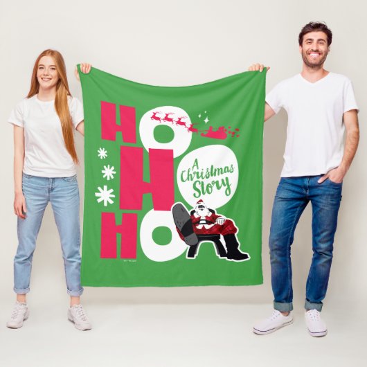 Een kerstverhaal | Ho Ho Ho Fleece Deken (In situ)