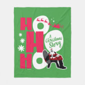 Een kerstverhaal | Ho Ho Ho Fleece Deken (Voorkant)