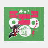 Een kerstverhaal | Ho Ho Ho Fleece Deken (Voorkant (Horizontaal))