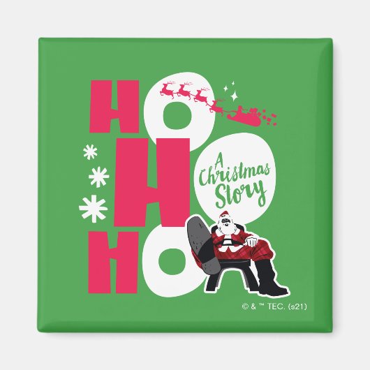 Een kerstverhaal | Ho Ho Ho Magneet (Voorkant)