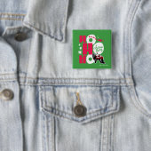Een kerstverhaal | Ho Ho Ho Vierkante Button 5,1 Cm (In situ)