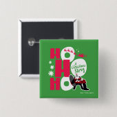 Een kerstverhaal | Ho Ho Ho Vierkante Button 5,1 Cm (Voorkant /achterkant)
