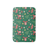 Een kerstverhaal | Kerstpictogrampatroon Badmat (Voorkant Verticaal)