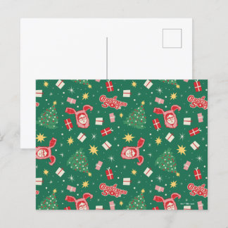 Een kerstverhaal | Kerstpictogrampatroon Briefkaart