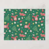 Een kerstverhaal | Kerstpictogrampatroon Briefkaart (Voorkant)