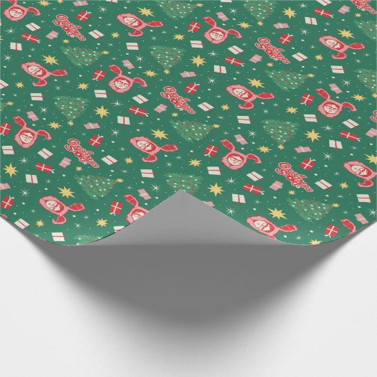 Een kerstverhaal | Kerstpictogrampatroon Cadeaupapier (Hoek)