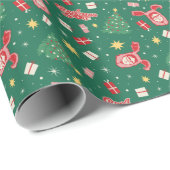 Een kerstverhaal | Kerstpictogrampatroon Cadeaupapier (Rol Hoek)