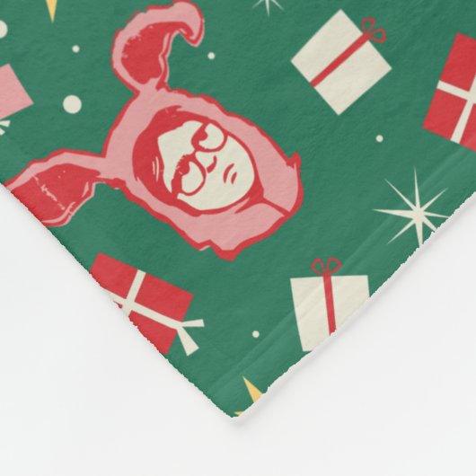 Een kerstverhaal | Kerstpictogrampatroon Fleece Deken (Hoek)