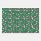Een kerstverhaal | Kerstpictogrampatroon Inpakpapier Vel (Voorkant 3)