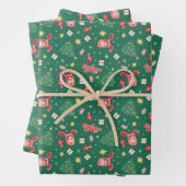 Een kerstverhaal | Kerstpictogrampatroon Inpakpapier Vel (In situ)