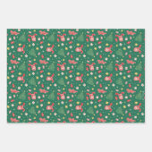 Een kerstverhaal | Kerstpictogrampatroon Inpakpapier Vel (Voorkant)