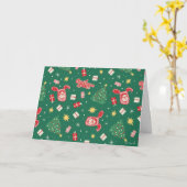 Een kerstverhaal | Kerstpictogrampatroon Kaart (Gele Bloem)