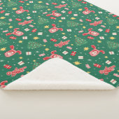 Een kerstverhaal | Kerstpictogrampatroon Sherpa Deken (3/4)