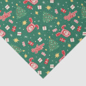 Een kerstverhaal | Kerstpictogrampatroon Tissuepapier (Detail)