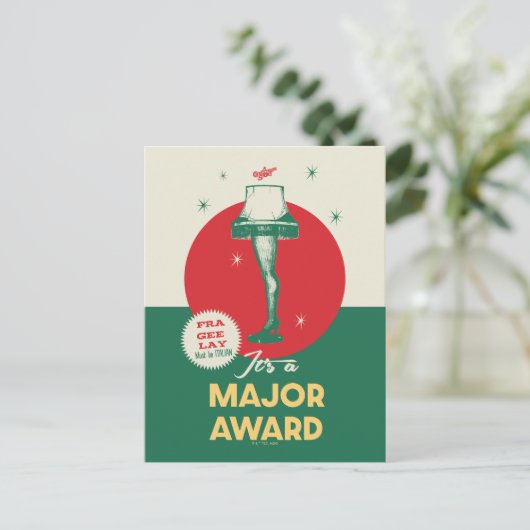 Een kerstverhaal | Leg Lamp Major Award Briefkaart (Staand voorkant)