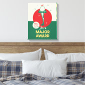 Een kerstverhaal | Leg Lamp Major Award Canvas Afdruk (Insitu (Slaapkamer))