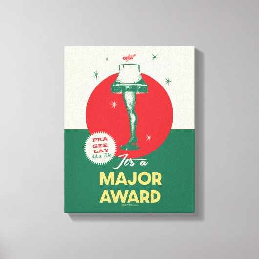 Een kerstverhaal | Leg Lamp Major Award Canvas Afdruk (Voorkant)