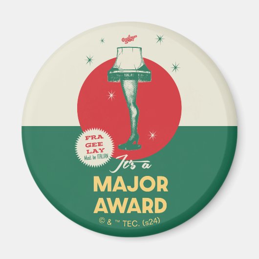 Een kerstverhaal | Leg Lamp Major Award Magneet (Voorkant)