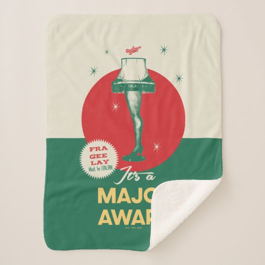 Een kerstverhaal | Leg Lamp Major Award Sherpa Deken (Voorkant)