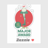 Een kerstverhaal | Leg Lamp Major Award Sticker (Vel)