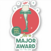 Een kerstverhaal | Leg Lamp Major Award Sticker (Voorkant)
